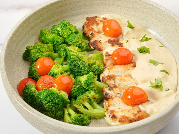 Broccoli with Grilled Chicken
