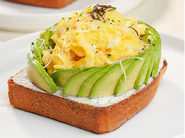 Avocado Scrambled Egg Toast
